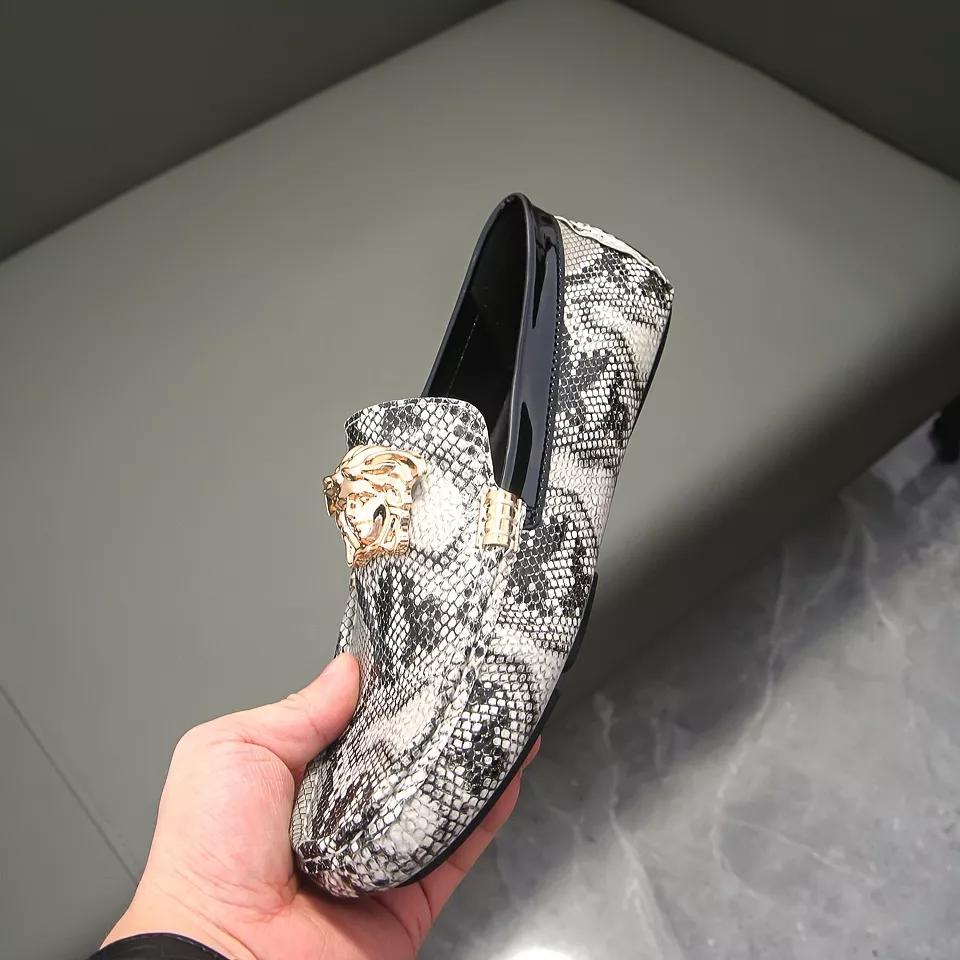 Versace Leather Shoes For Men Comfortable 7762