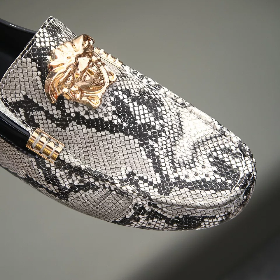 Versace Leather Shoes For Men Comfortable 7762
