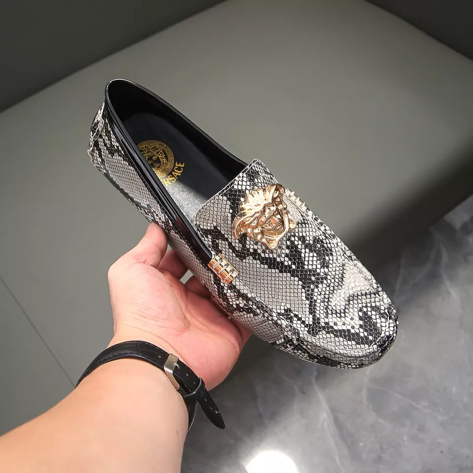 Versace Leather Shoes For Men Comfortable 7762