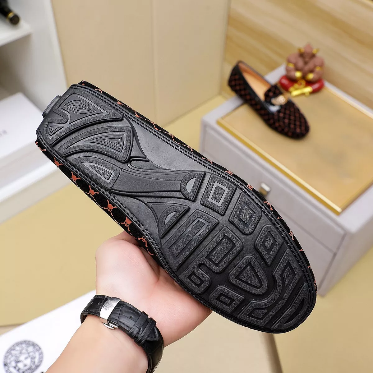 Versace Leather Shoes For Men Cozy 5042