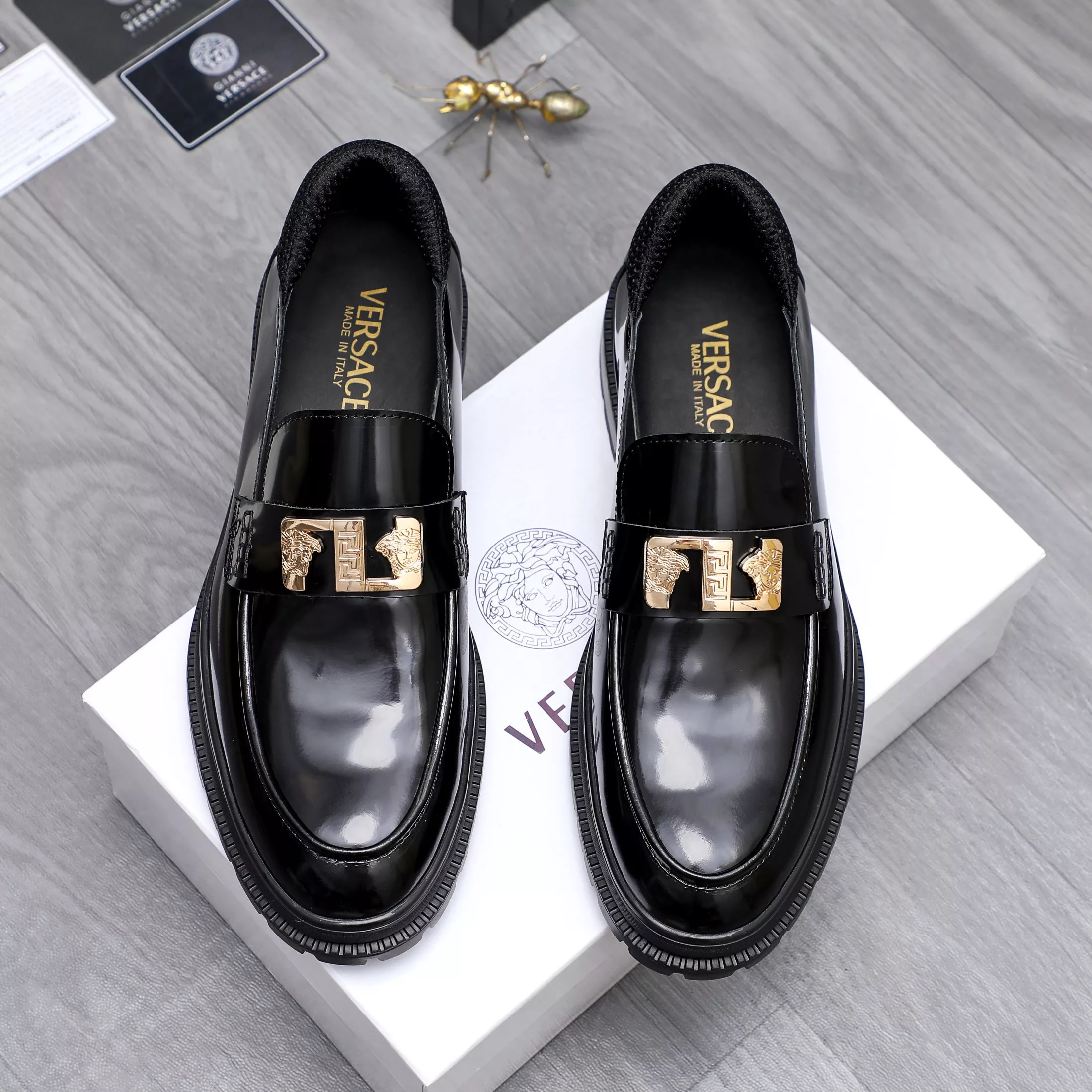 Versace Leather Shoes For Men DailyWear 7951