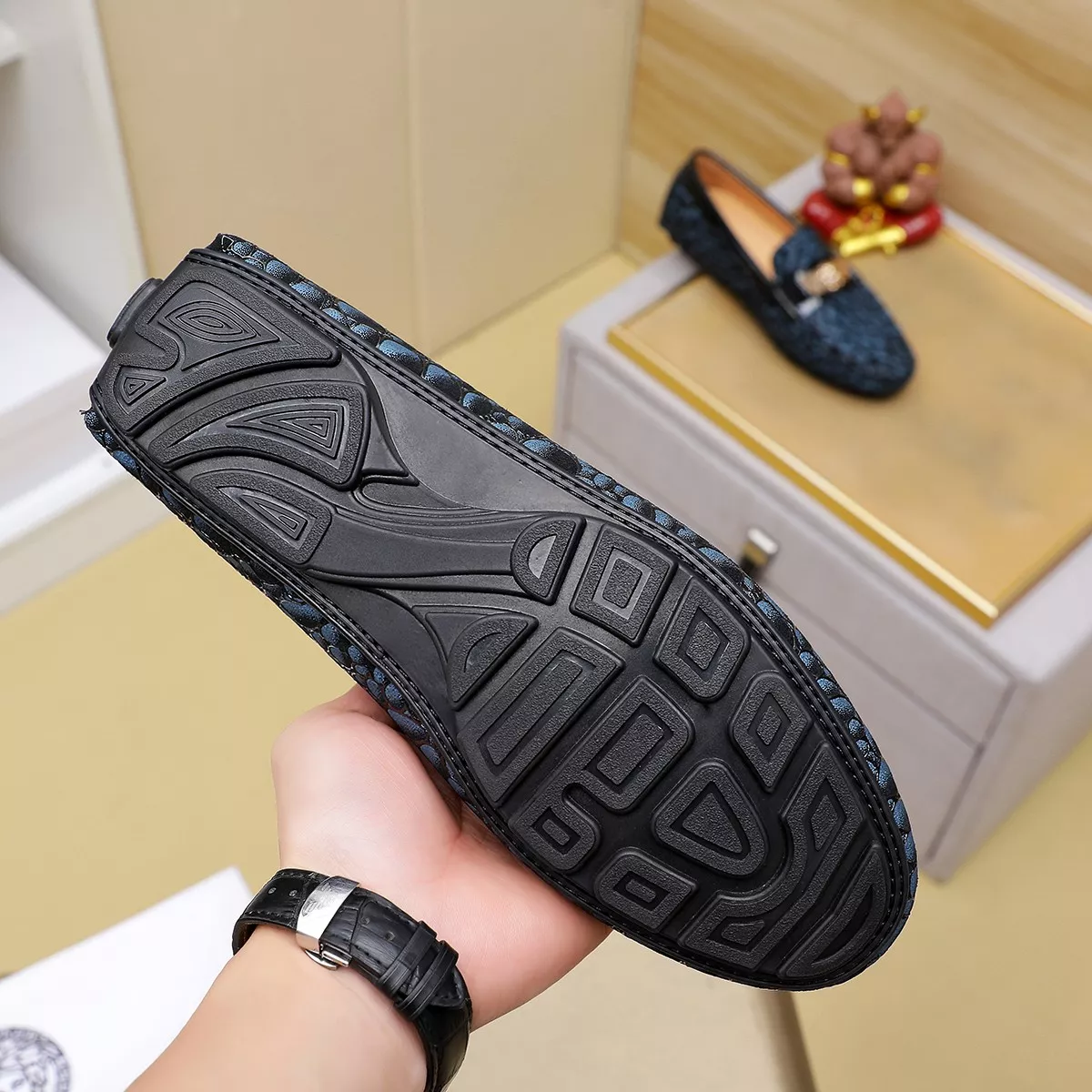 Versace Leather Shoes For Men EyeCatching 6566