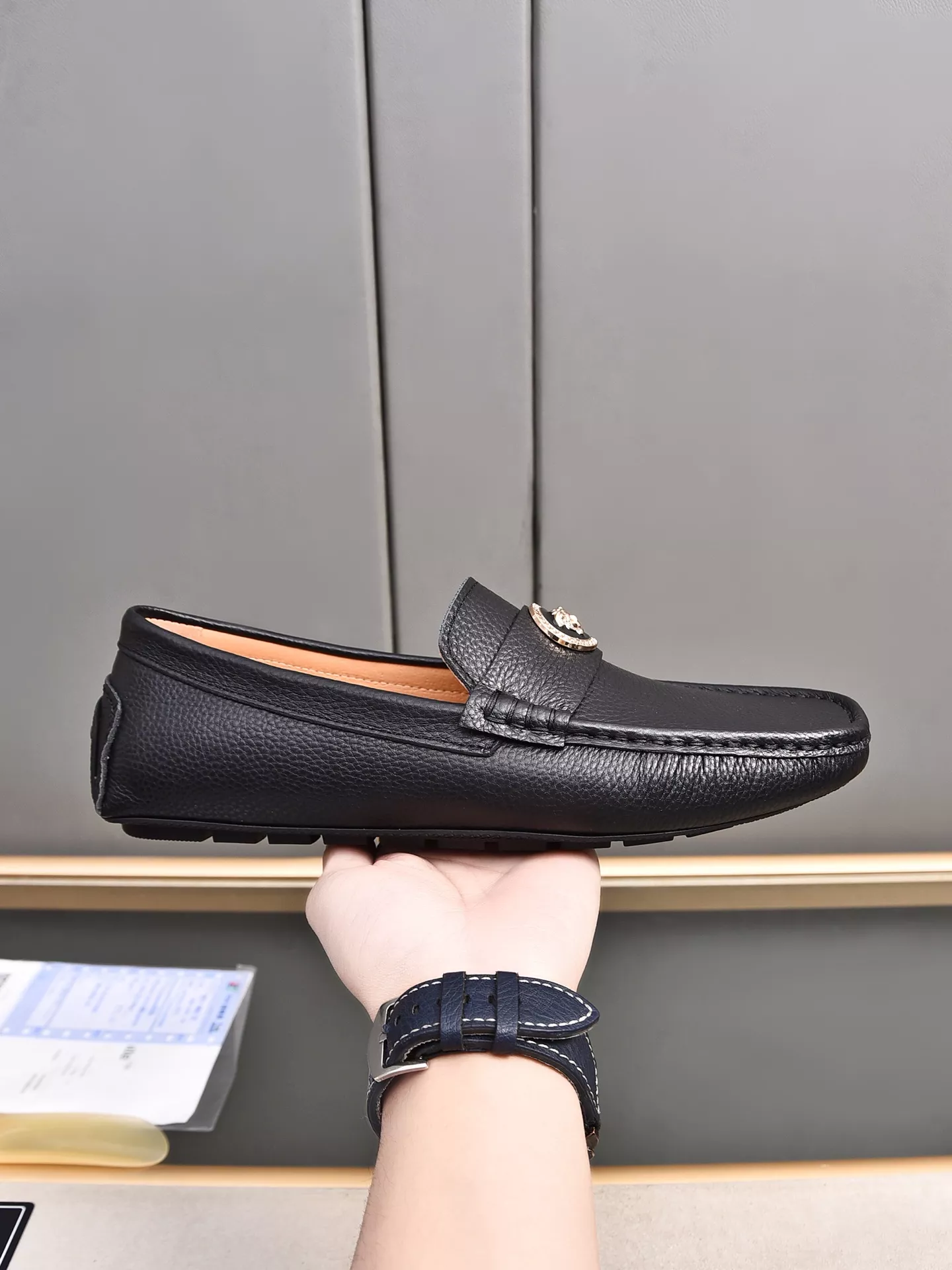 Versace Leather Shoes For Men Lightweight 9385