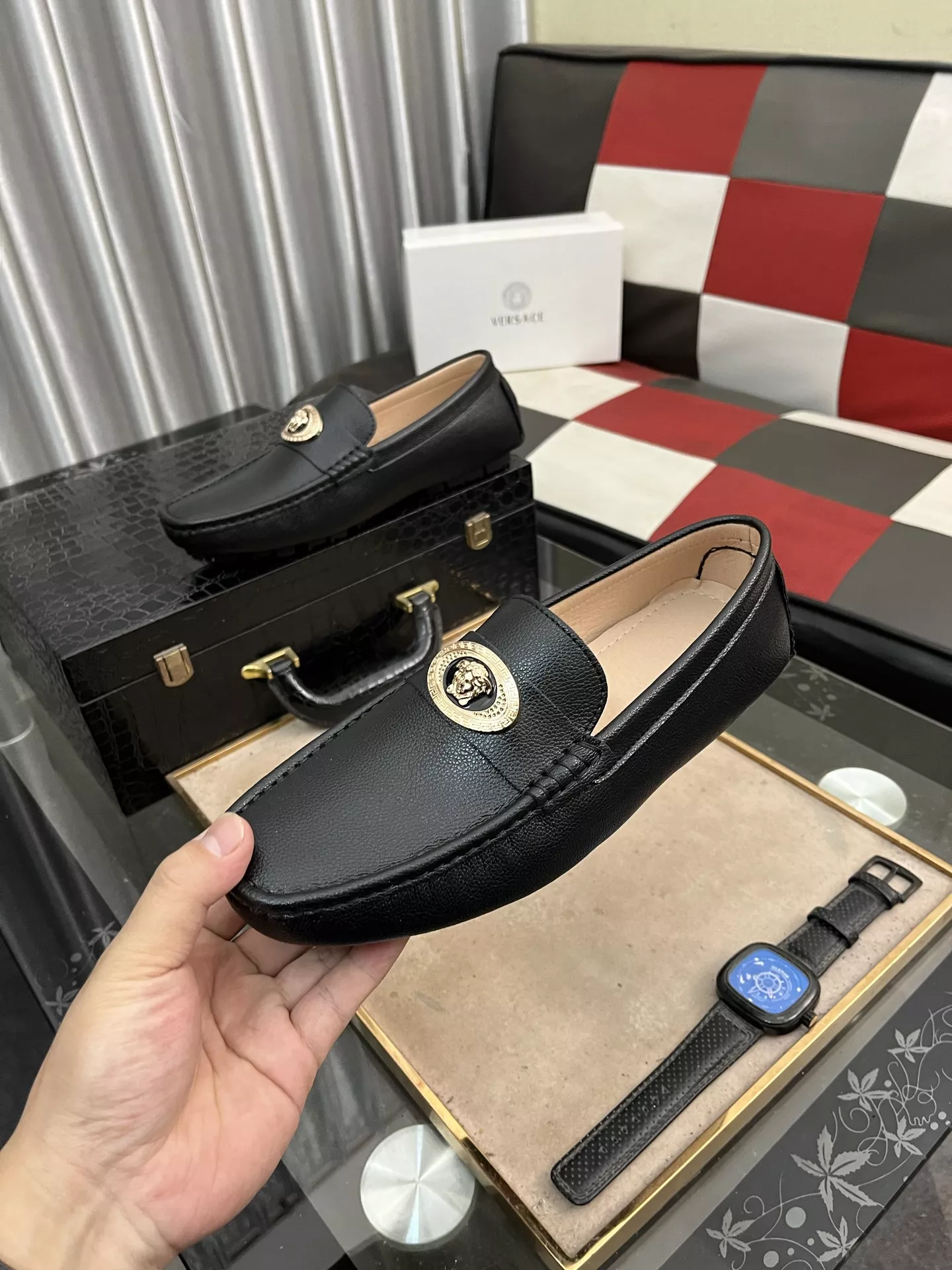 Versace Leather Shoes For Men Popular 5377
