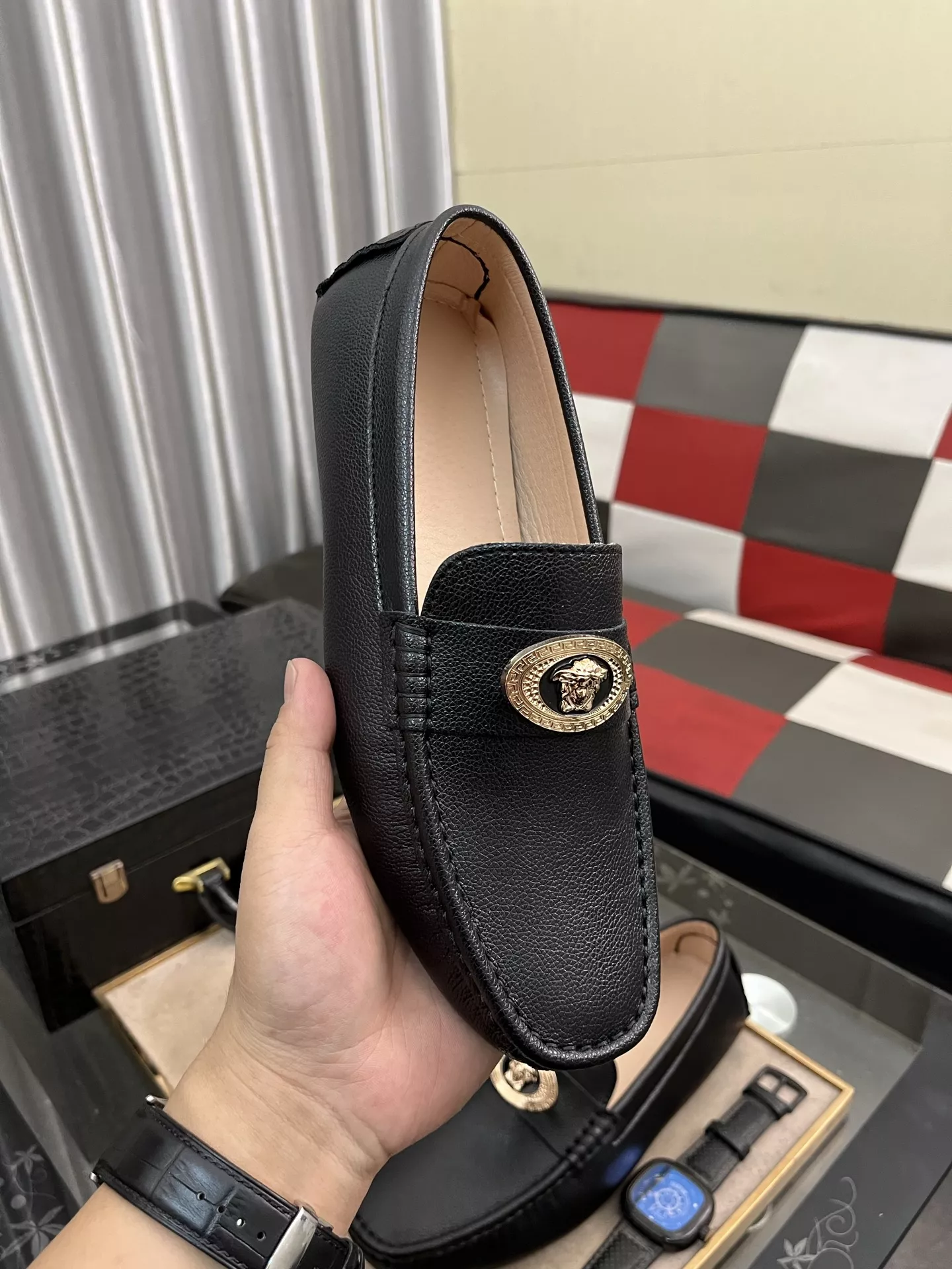 Versace Leather Shoes For Men Popular 5377