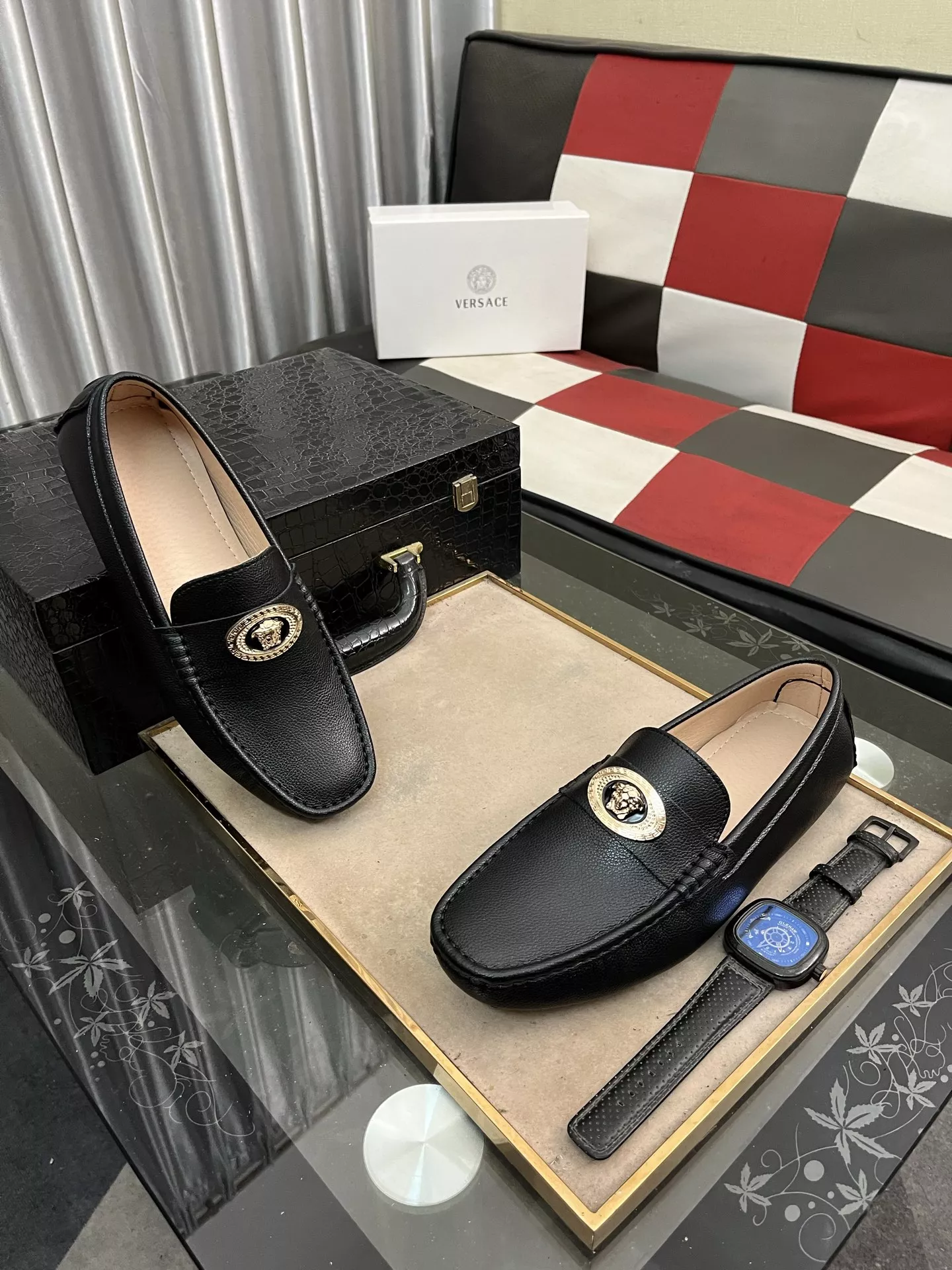 Versace Leather Shoes For Men Popular 5377