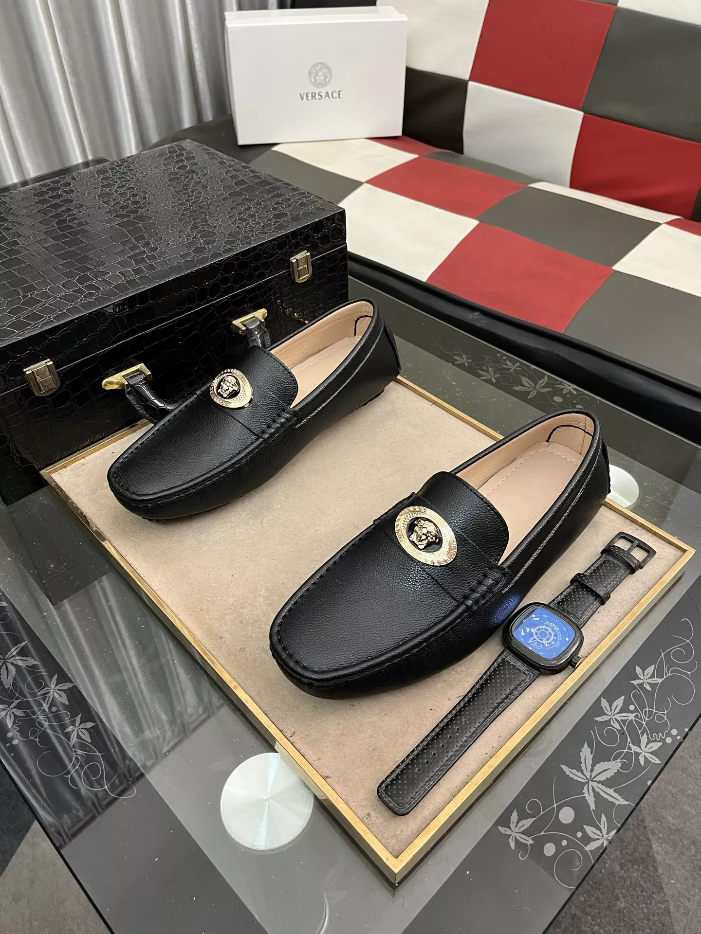 Versace Leather Shoes For Men Popular 5377