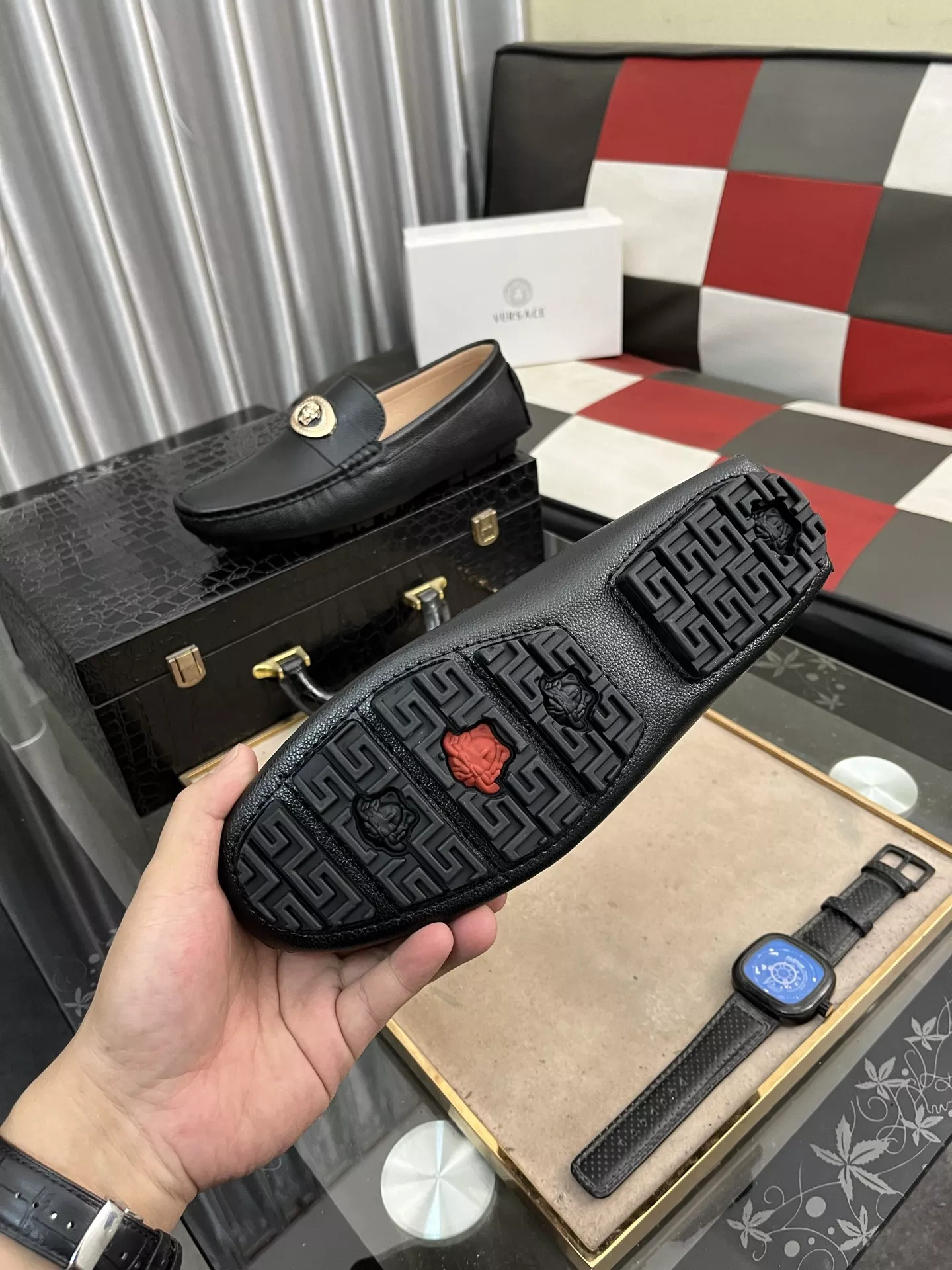 Versace Leather Shoes For Men Popular 5377