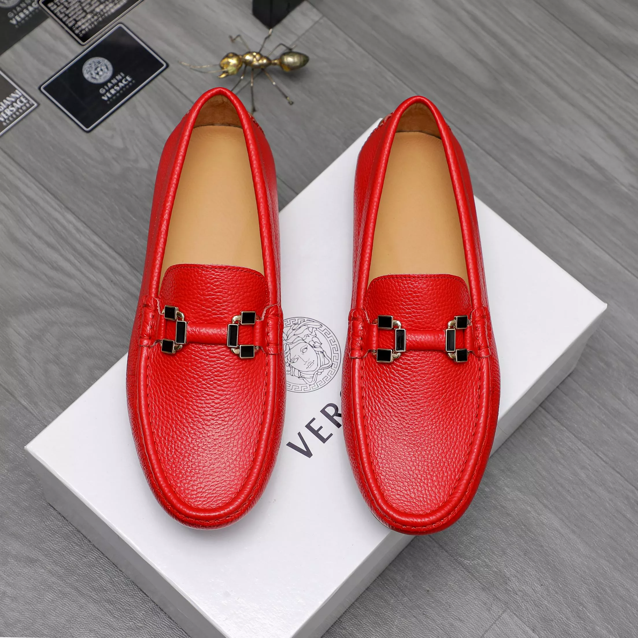 Versace Leather Shoes For Men Practical 5672