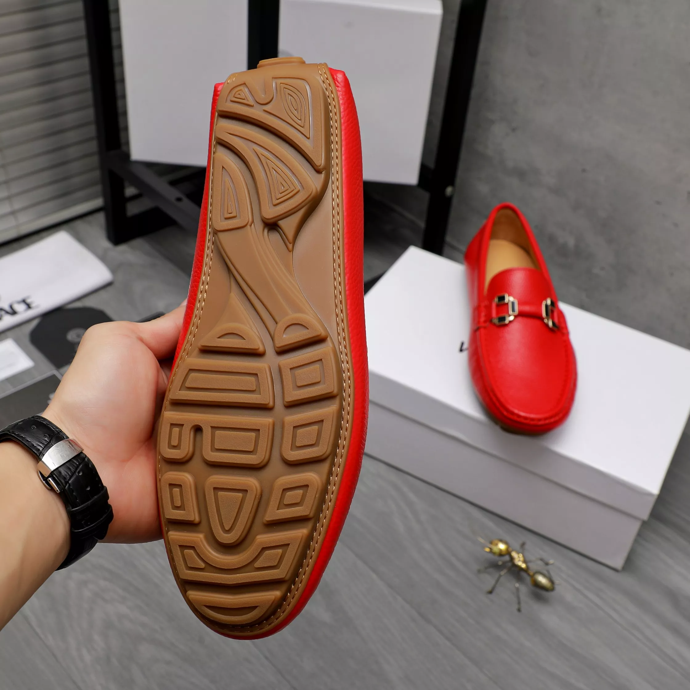 Versace Leather Shoes For Men Practical 5672