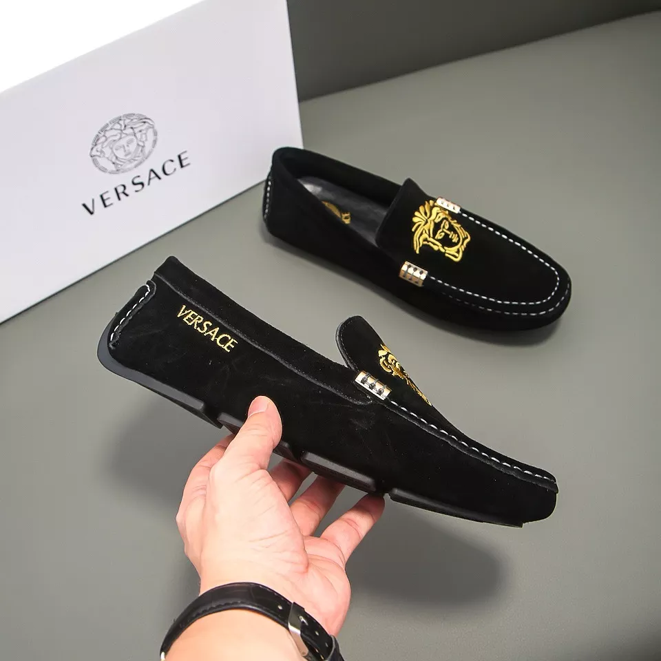 Versace Leather Shoes For Men Refined 1838