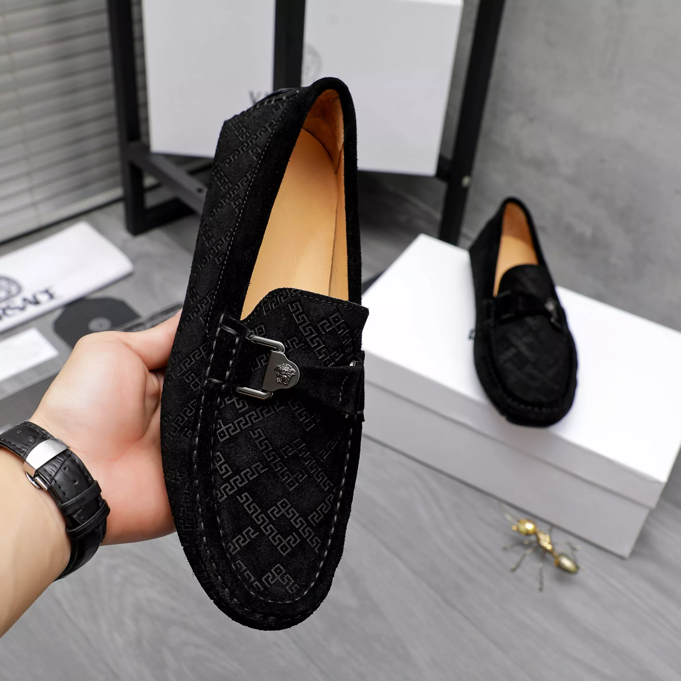 Versace Leather Shoes For Men Soft 7768