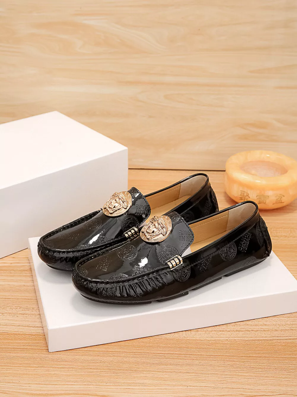 Versace Leather Shoes For Men Trendsetting 4853