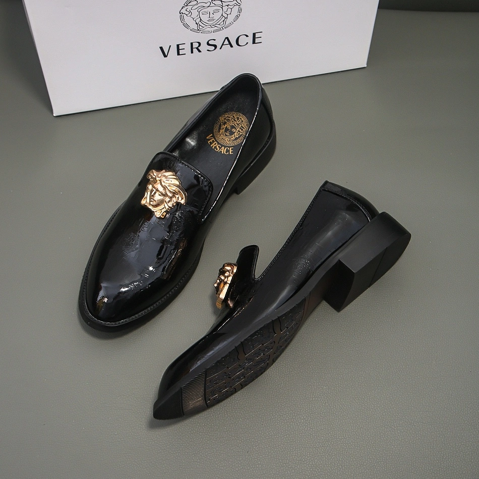 Versace Leather Shoes For Men Trendsetting 7682