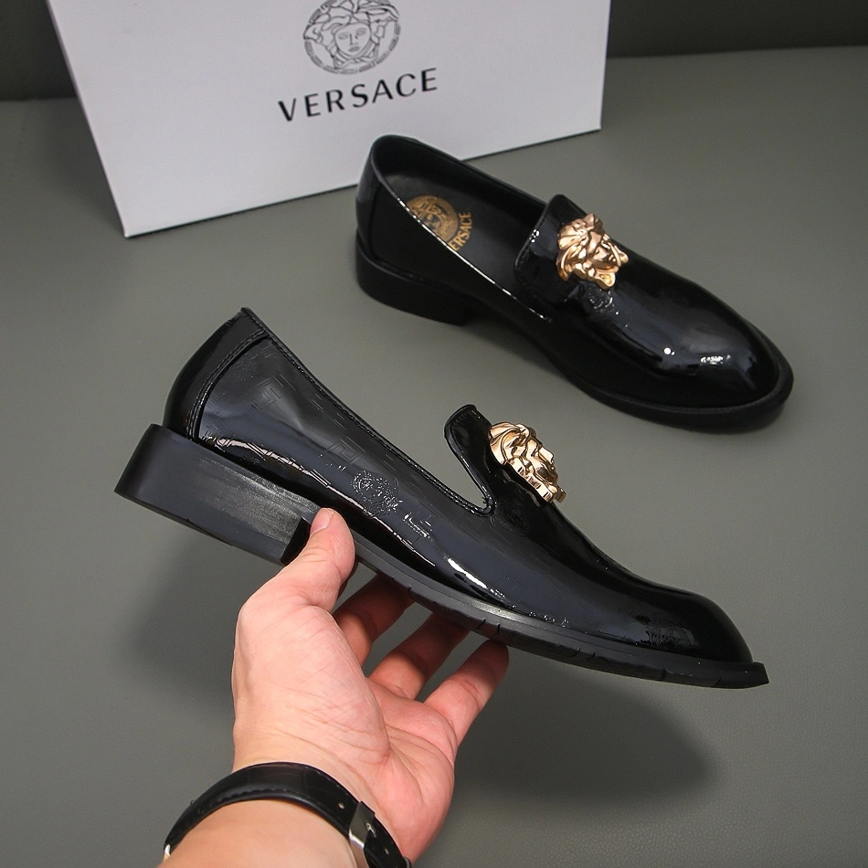 Versace Leather Shoes For Men Trendsetting 7682