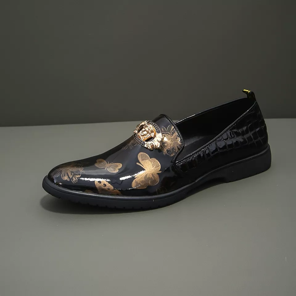 Versace Leather Shoes For Men Trendsetting 9230