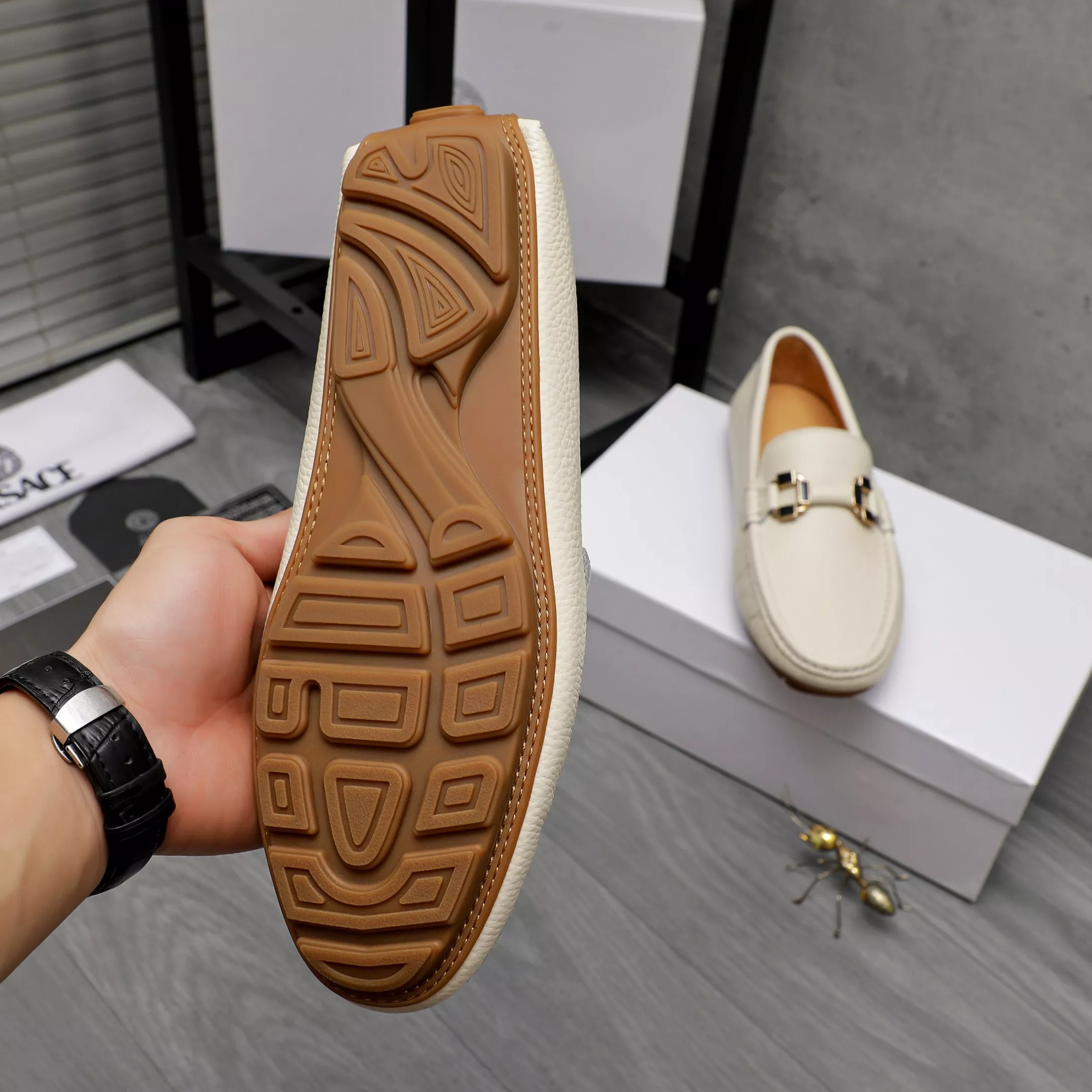 Versace Leather Shoes For Men Trendy 4941