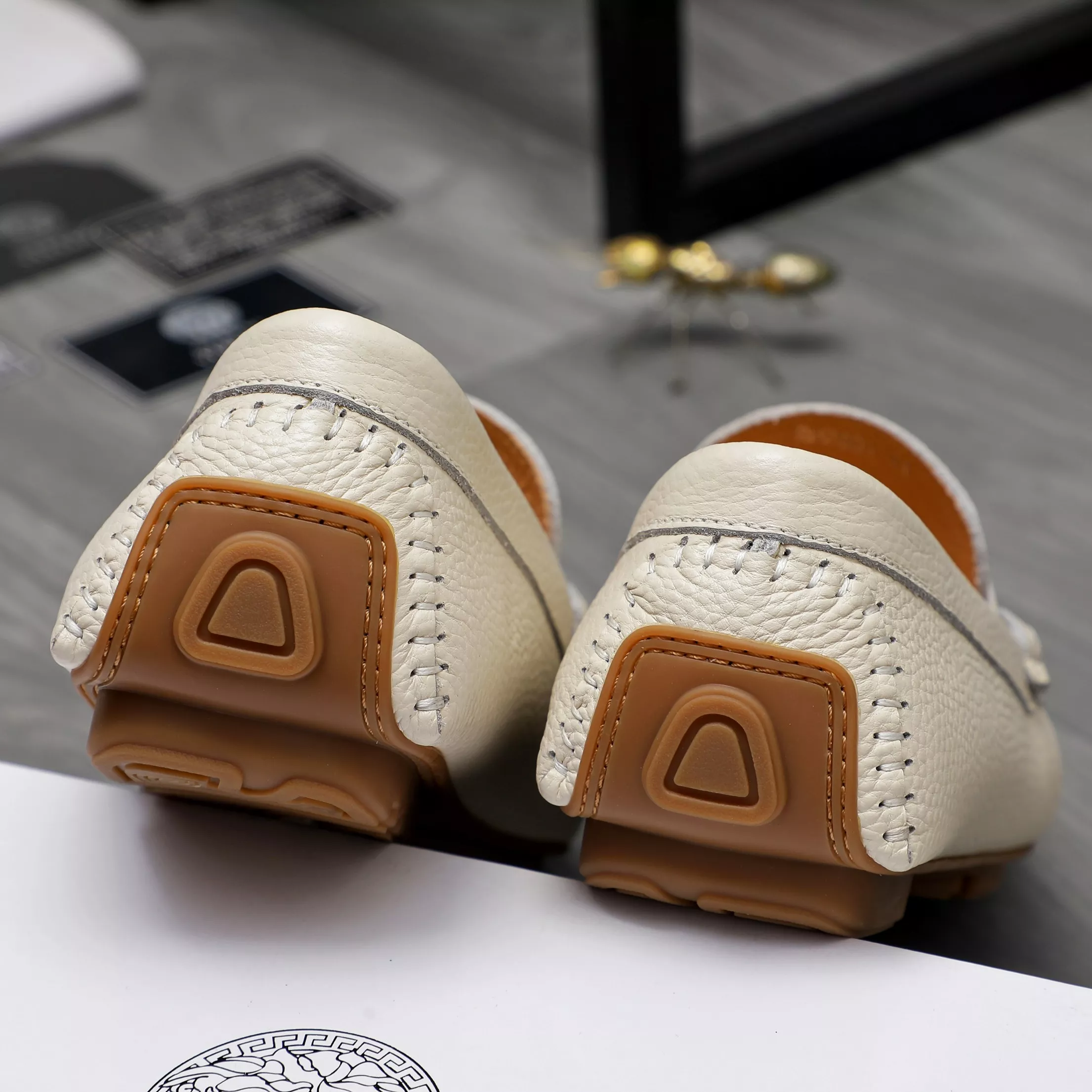 Versace Leather Shoes For Men Trendy 4941