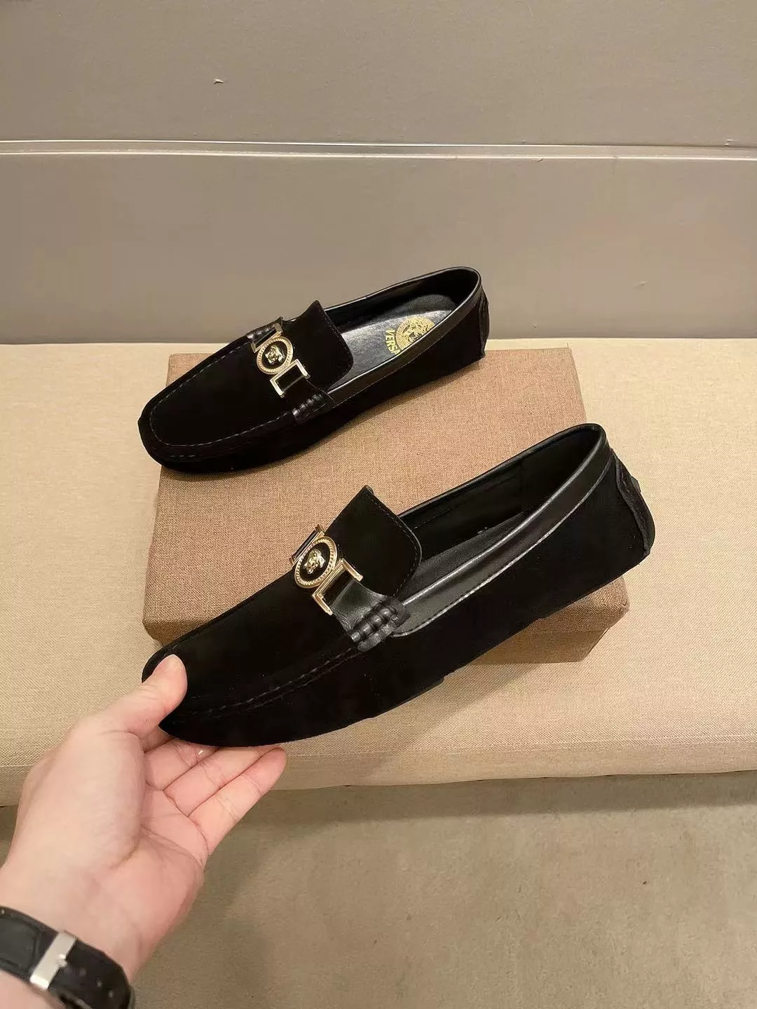 Versace Leather Shoes For Men Trendy 7775