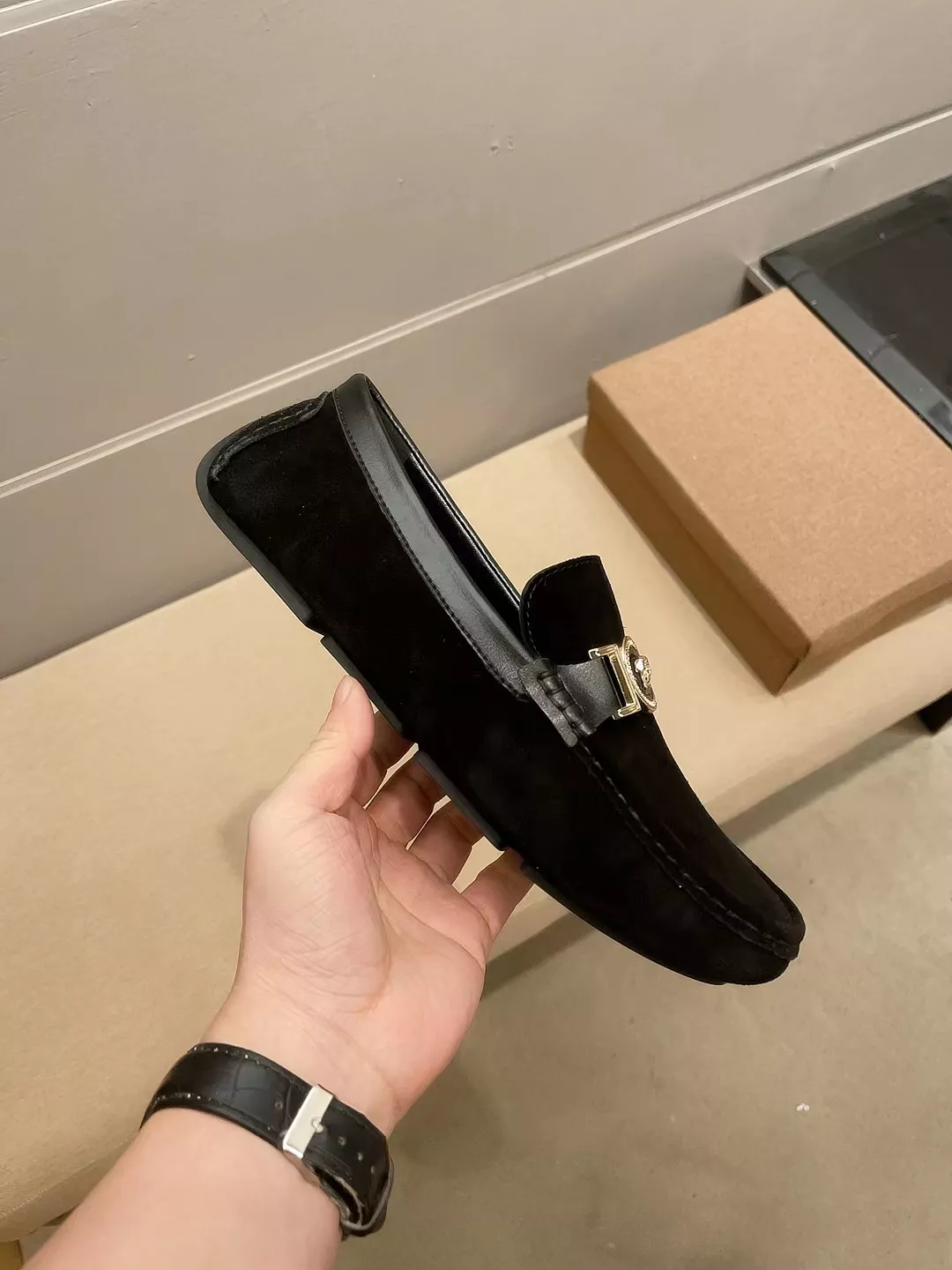 Versace Leather Shoes For Men Trendy 7775