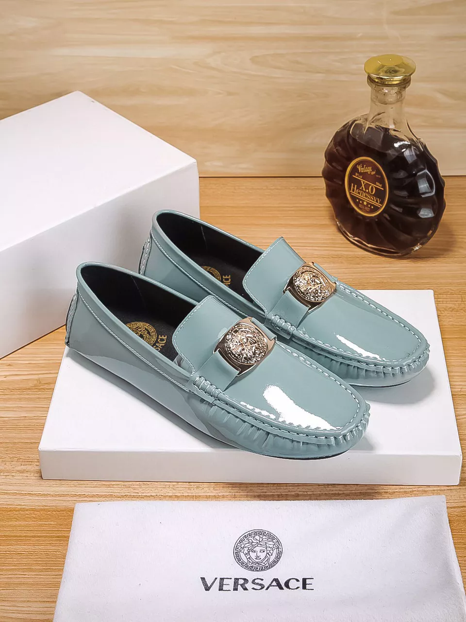Versace Leather Shoes For Men Trendy 9695
