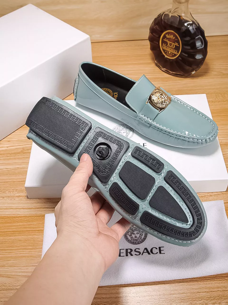 Versace Leather Shoes For Men Trendy 9695