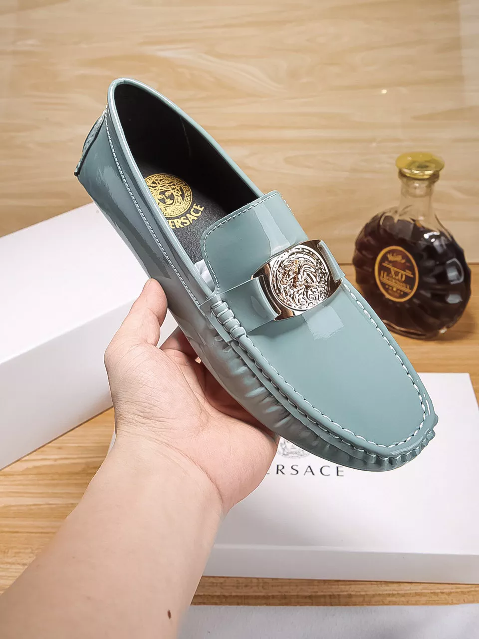Versace Leather Shoes For Men Trendy 9695