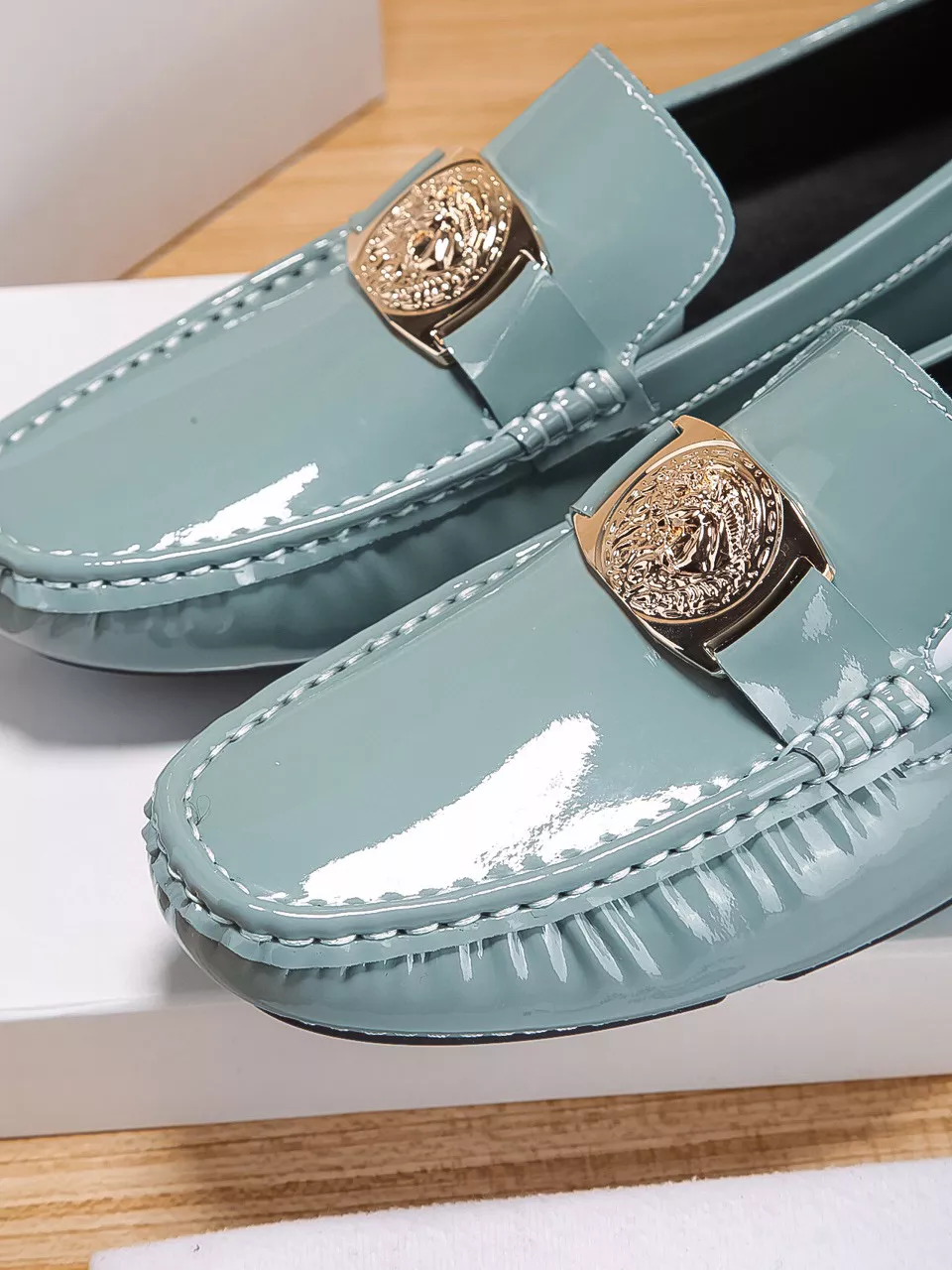 Versace Leather Shoes For Men Trendy 9695