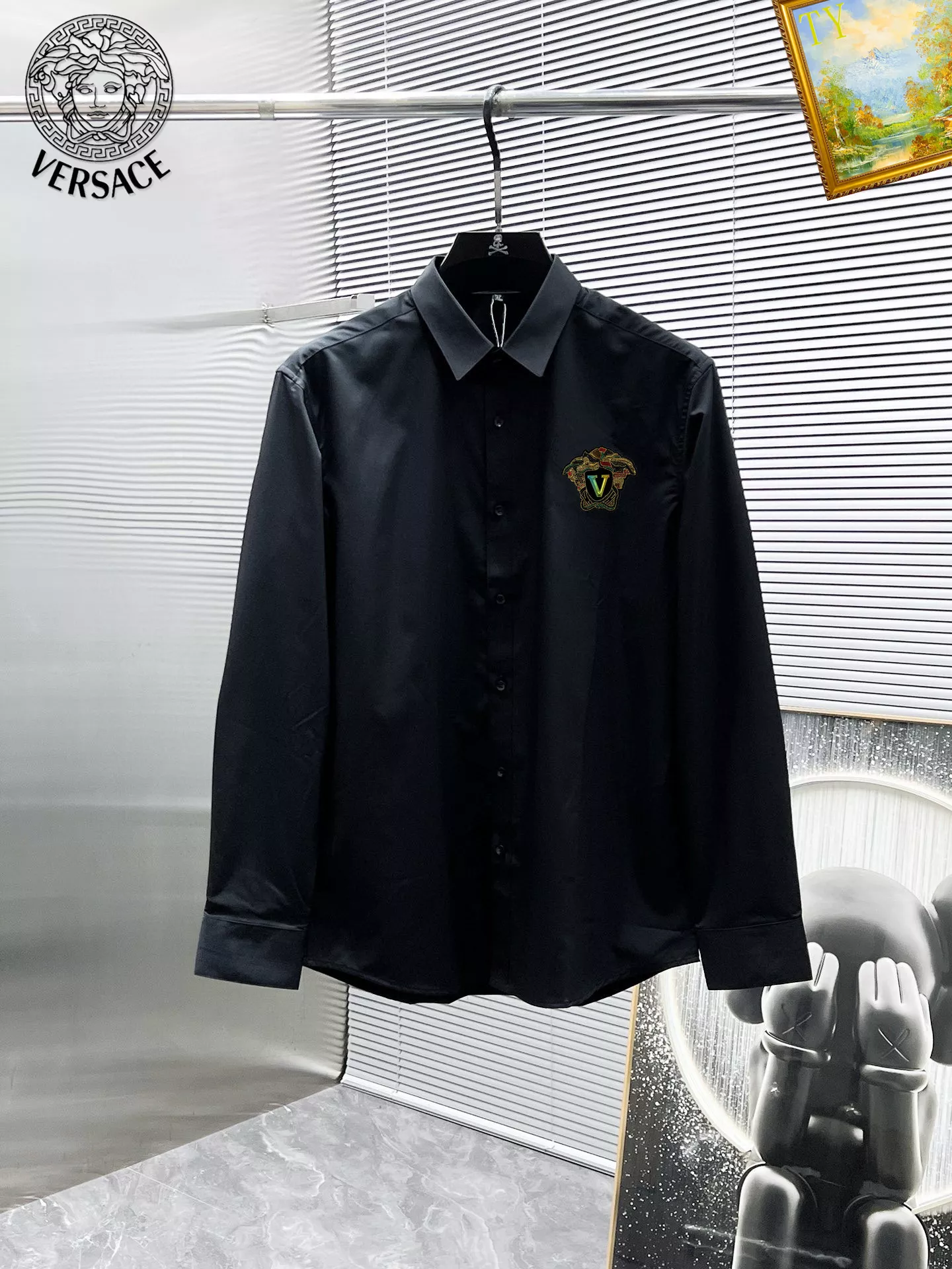 Versace Shirts Long Sleeved For Men Durable 9532