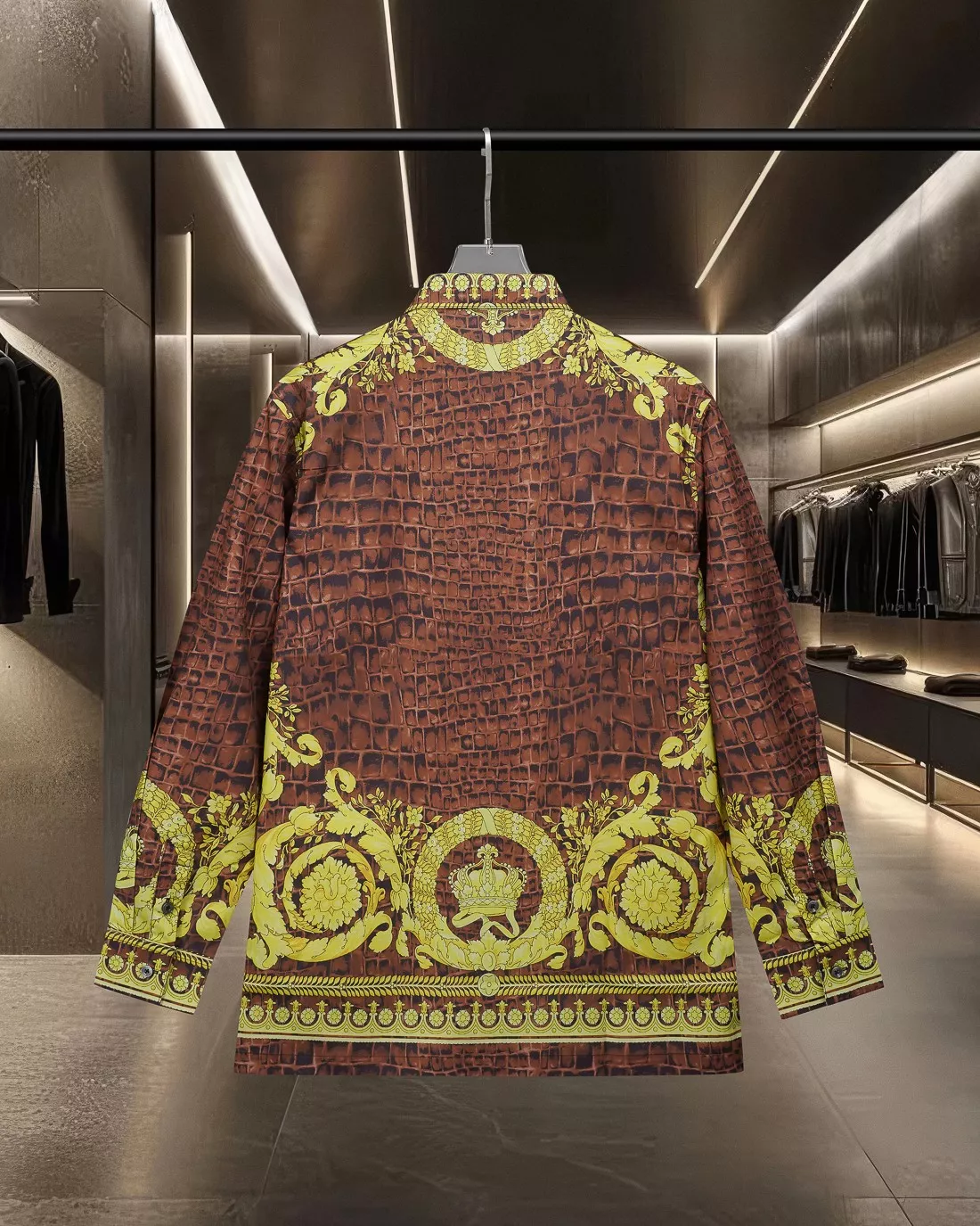 Versace Shirts Long Sleeved For Men Refined 6458