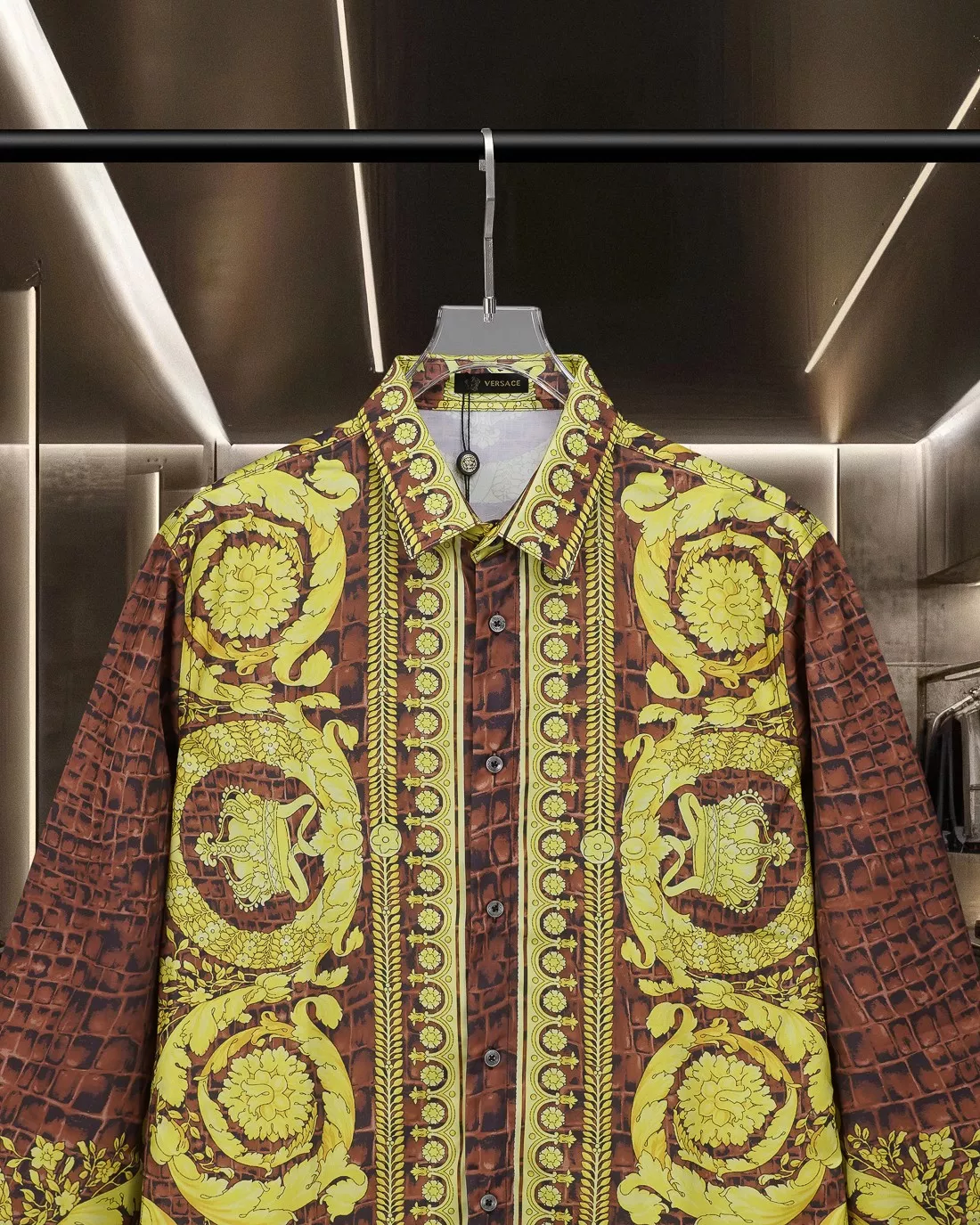 Versace Shirts Long Sleeved For Men Refined 6458