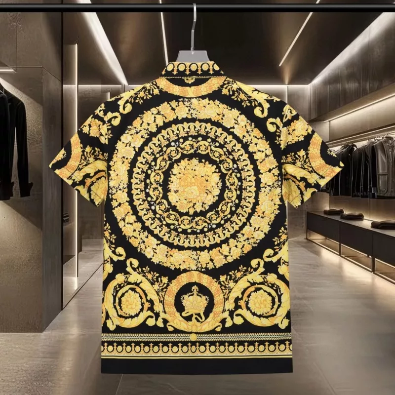 Versace Shirts Short Sleeved For Unisex Minimalist 3999