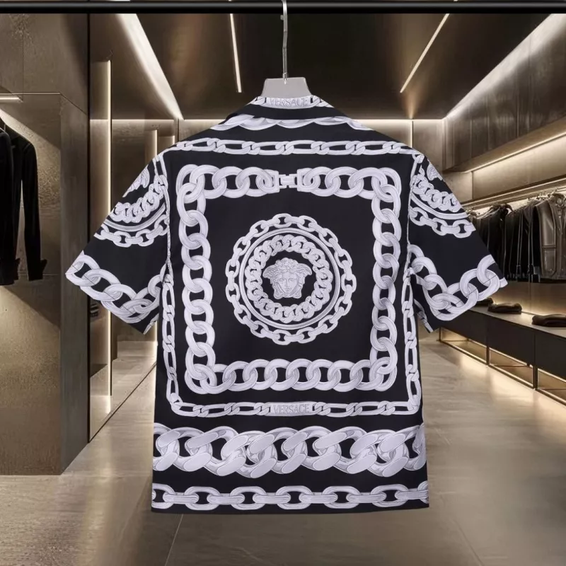 Versace Shirts Short Sleeved For Unisex Versatile 1170