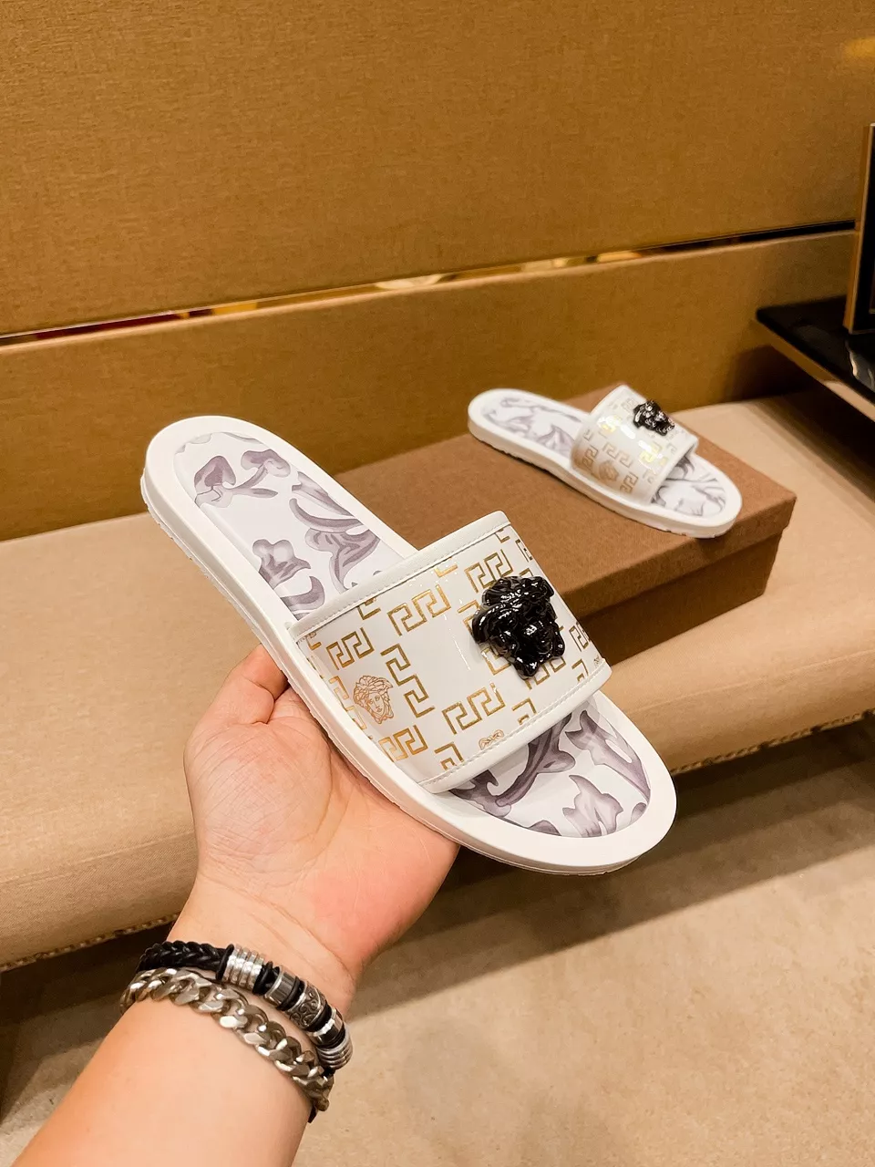 Versace Slippers For Men Comfortable 435