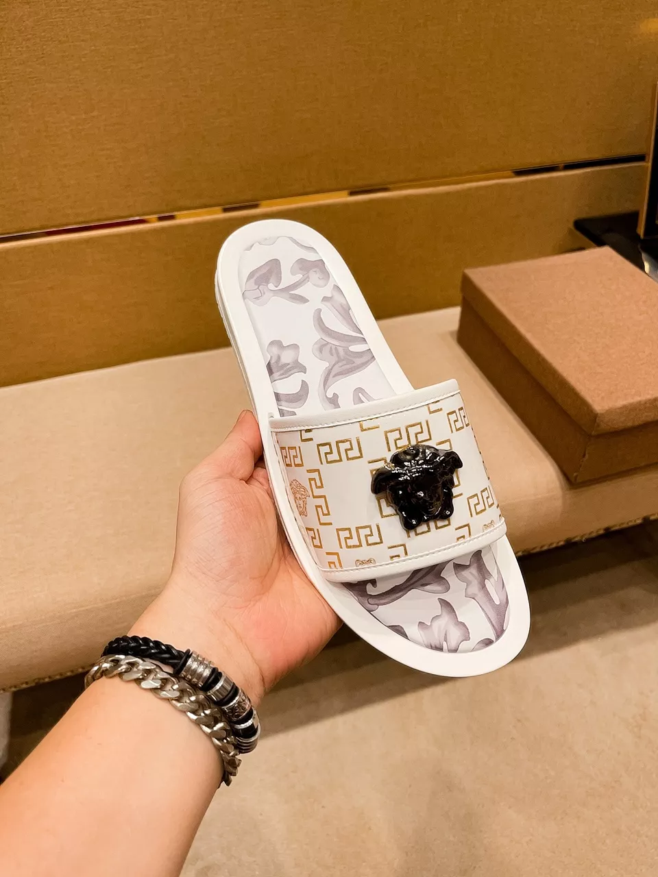 Versace Slippers For Men Comfortable 435