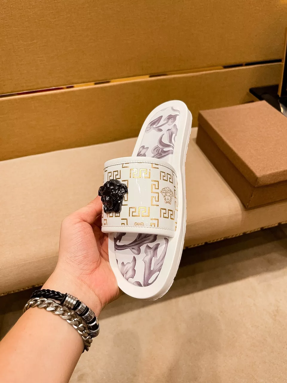 Versace Slippers For Men Comfortable 435
