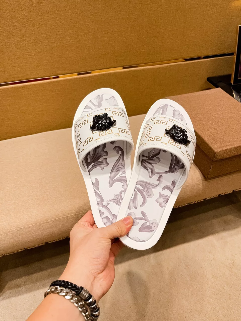 Versace Slippers For Men Comfortable 435
