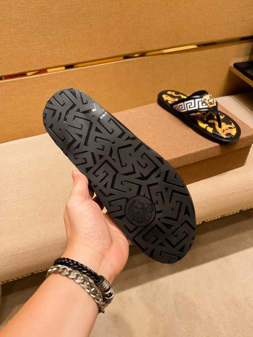Versace Slippers For Men Cozy 5301