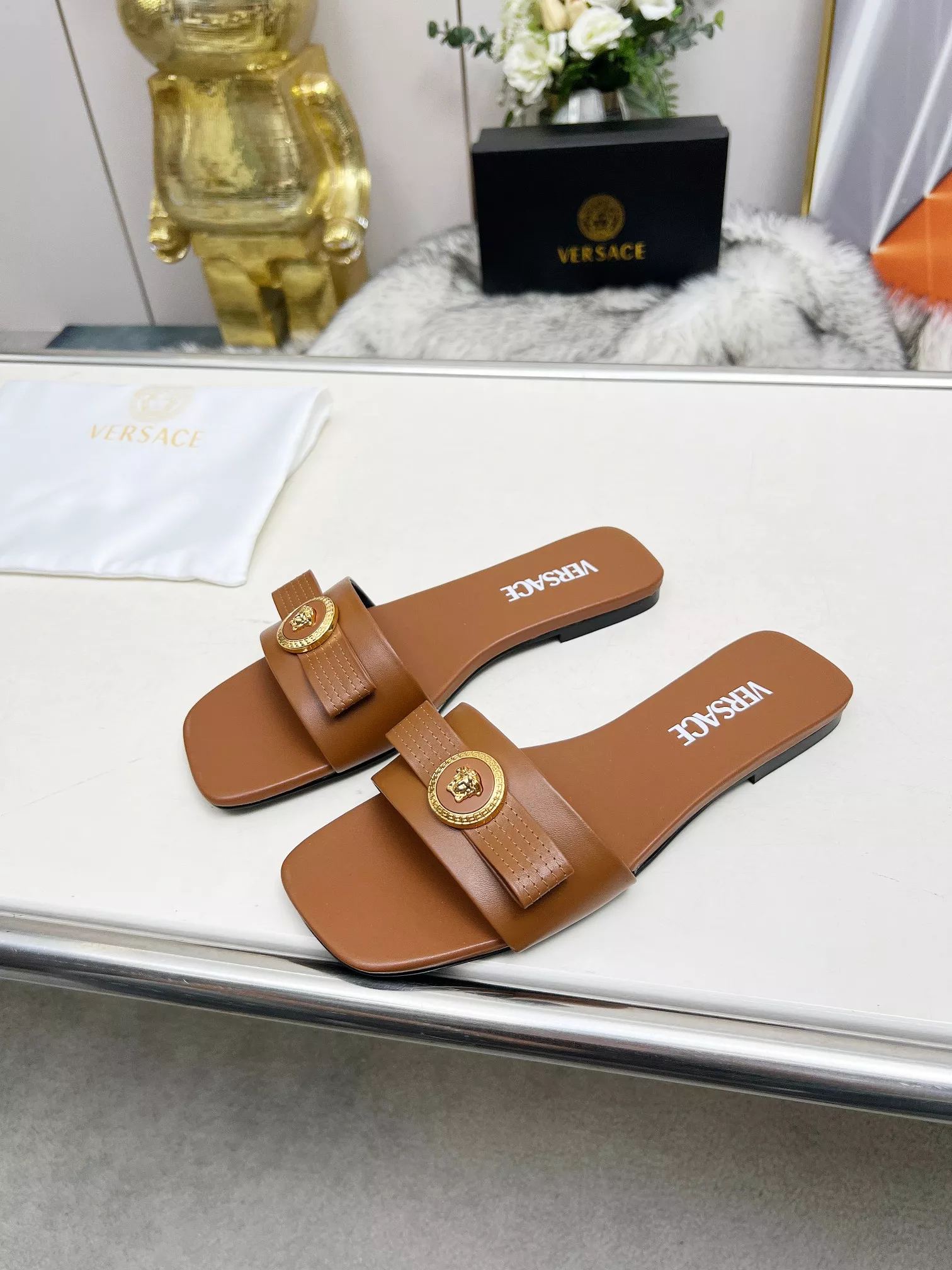 Versace Slippers For Women Comfortable 9014