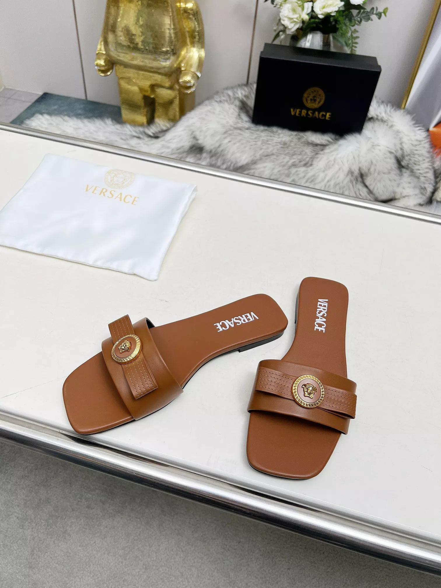 Versace Slippers For Women Comfortable 9014