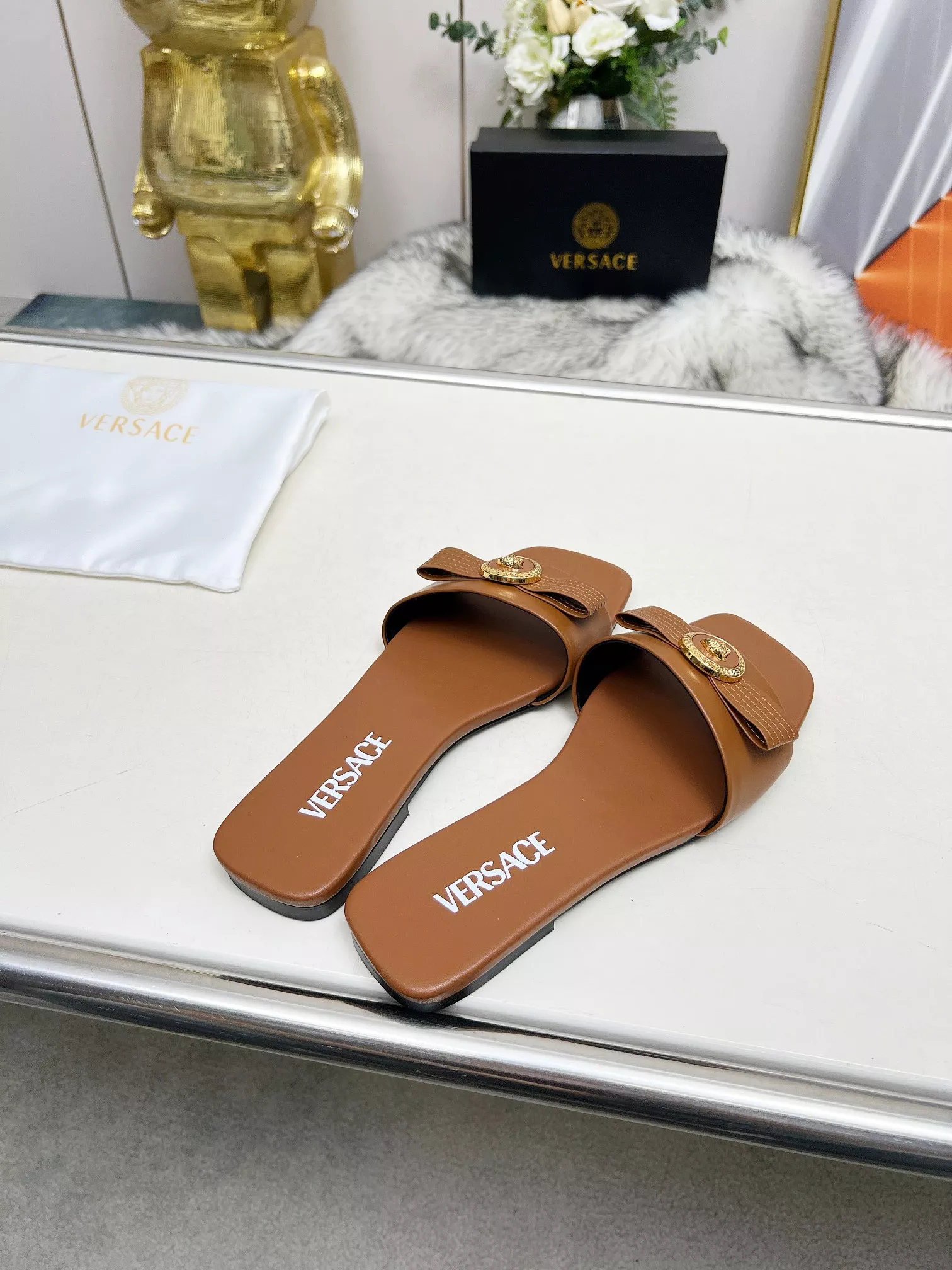 Versace Slippers For Women Comfortable 9014