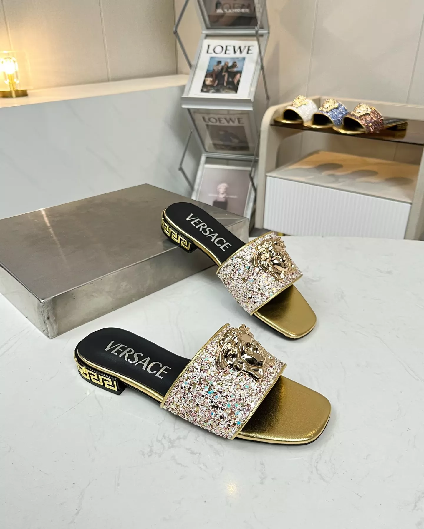 Versace Slippers For Women EasyMatch 2590
