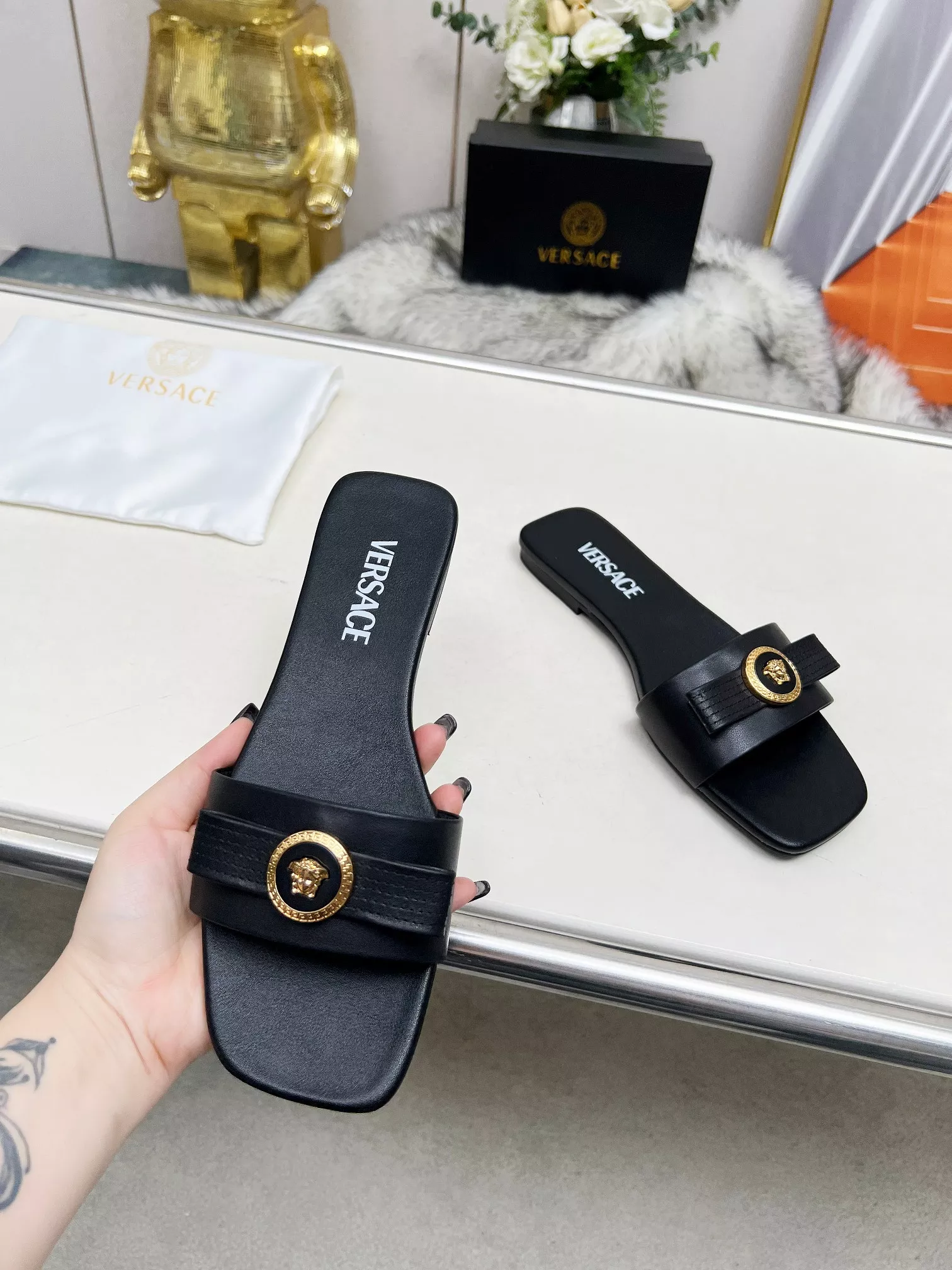 Versace Slippers For Women Soft 3319