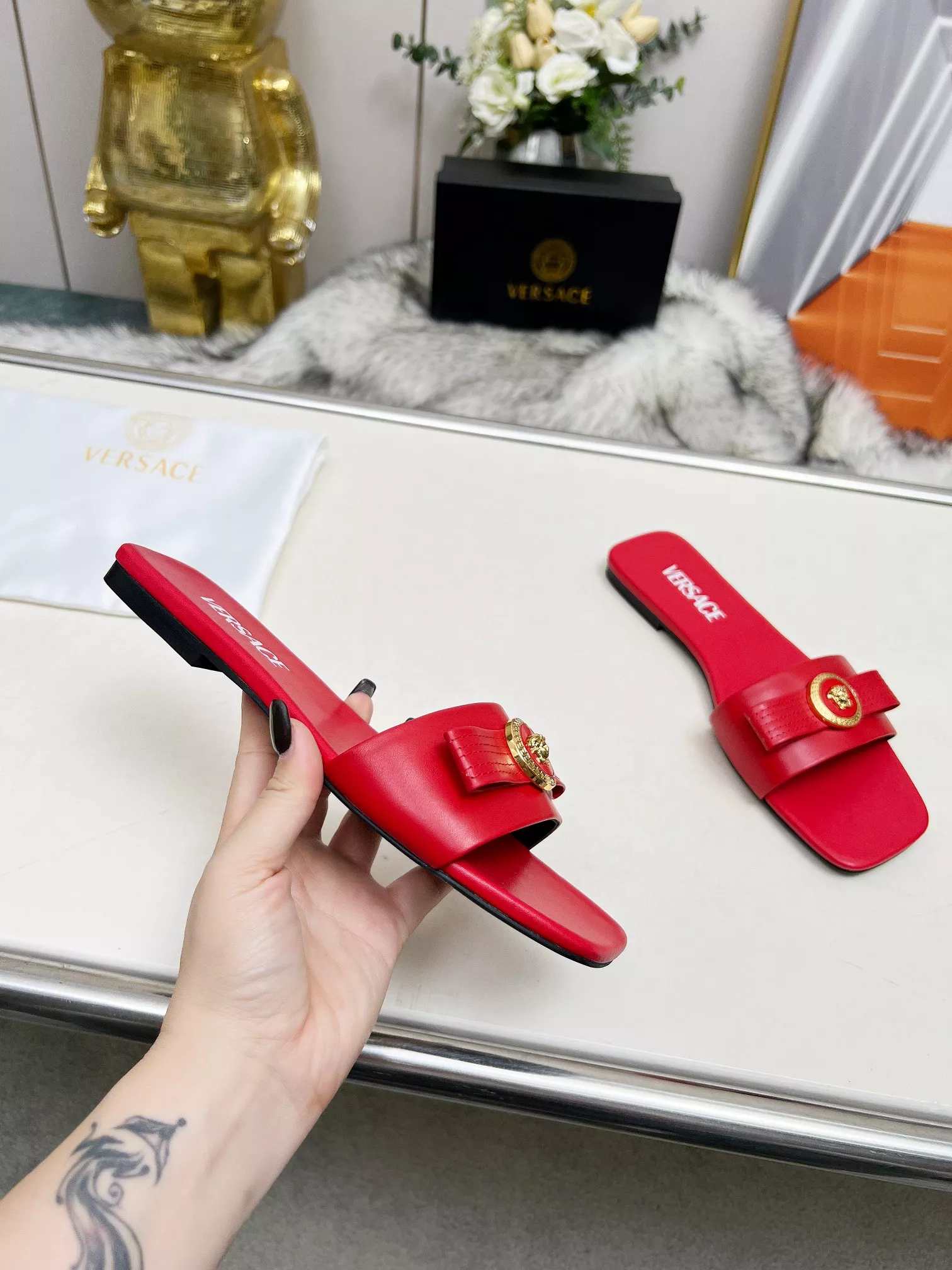 Versace Slippers For Women Stylish 797