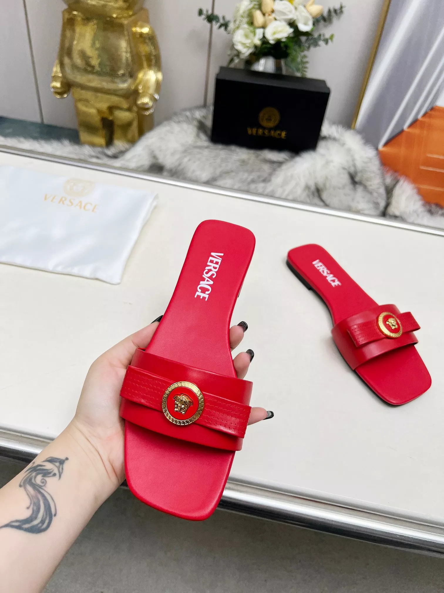 Versace Slippers For Women Stylish 797