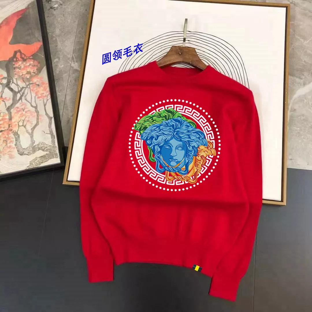 Versace Sweaters Long Sleeved For Men Bold 565