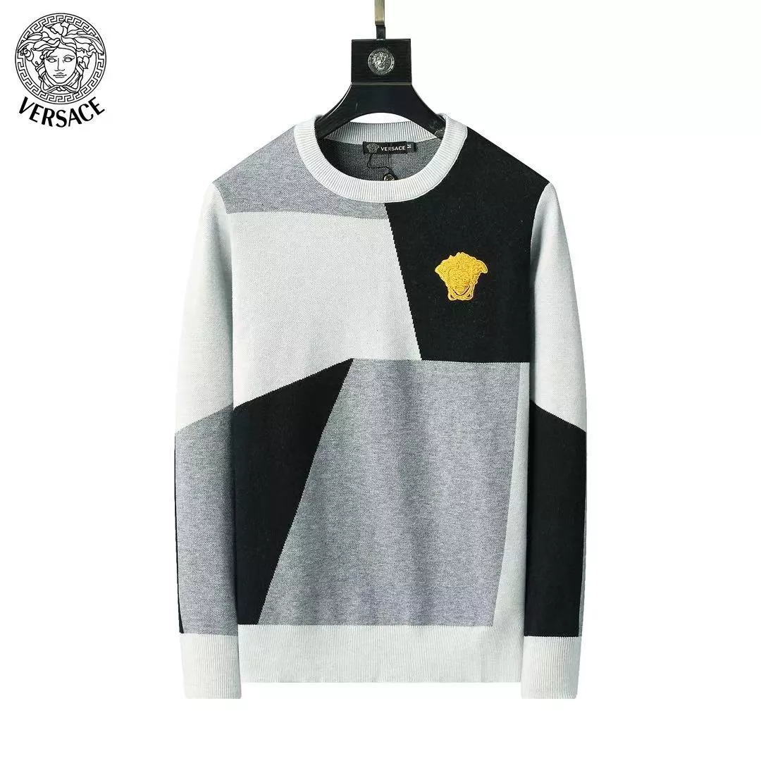 Versace Sweaters Long Sleeved For Men Soft 9325