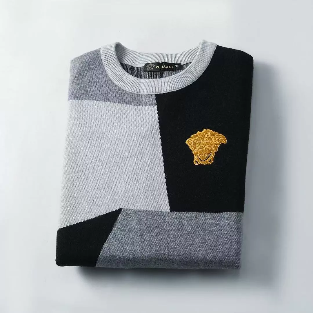 Versace Sweaters Long Sleeved For Men Soft 9325