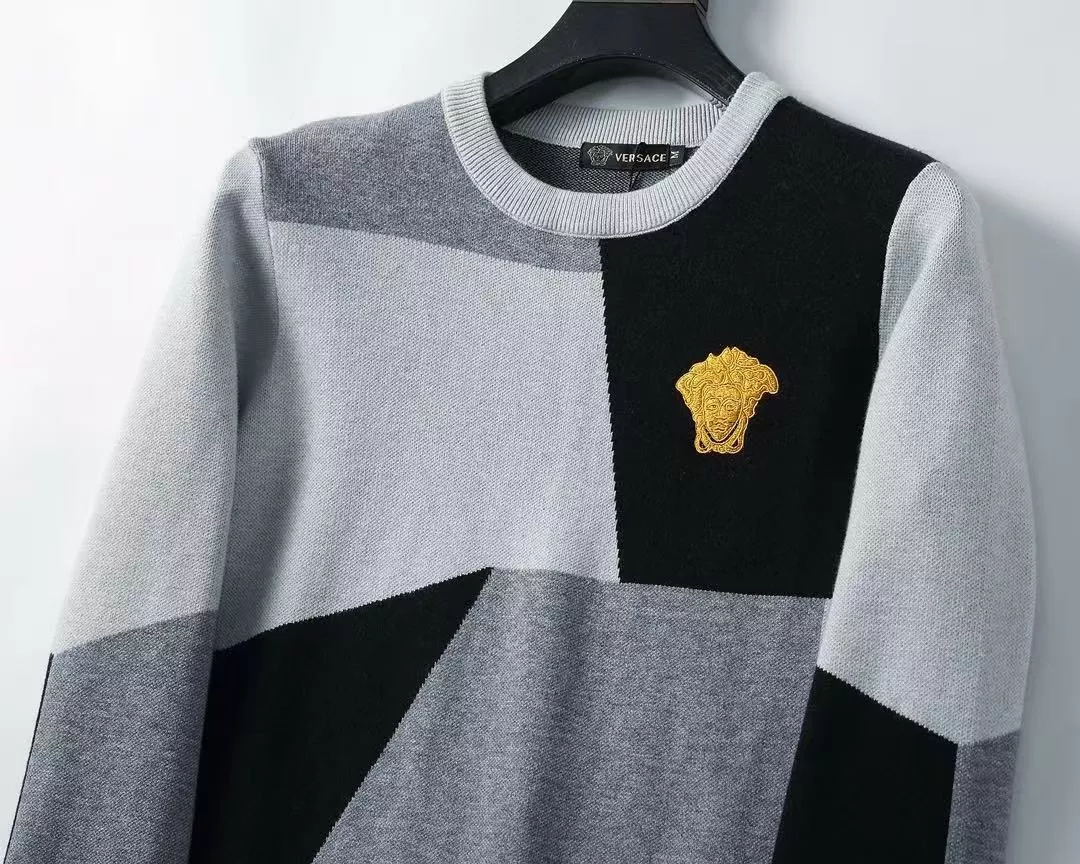 Versace Sweaters Long Sleeved For Men Soft 9325