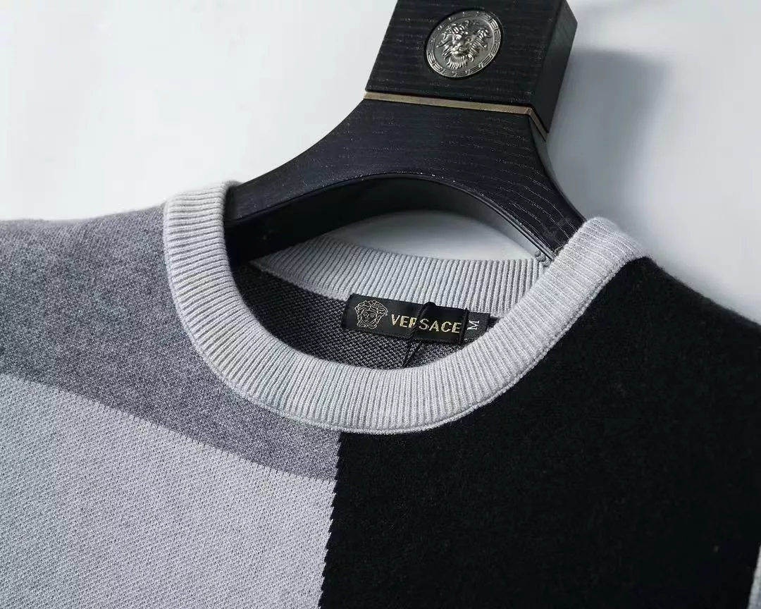 Versace Sweaters Long Sleeved For Men Soft 9325